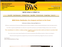 Tablet Screenshot of bwsdrinksdistribution.com
